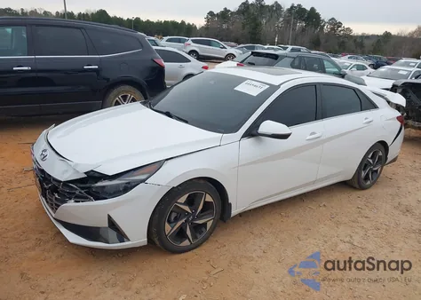 2022 Hyundai Elantra Limited z USA, uszkodzony, nr VIN 5NPLP4AG8NH072330